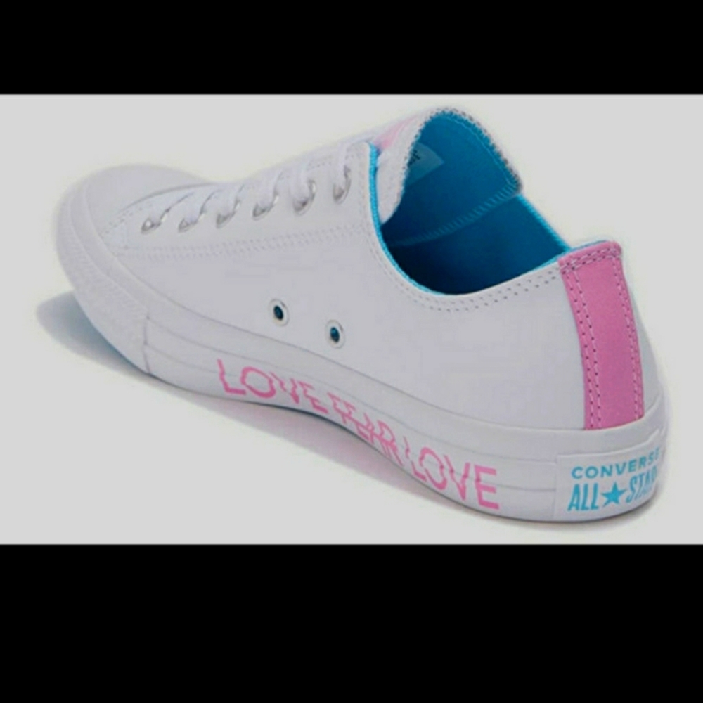 Like New Converse CTAS Love The Progress Leather Sneakers - Picture 1 of 11